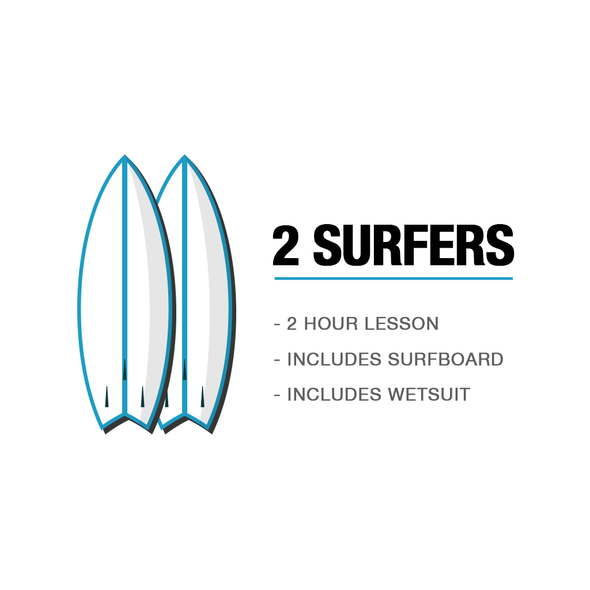 2 SURFERS - SURF LESSON